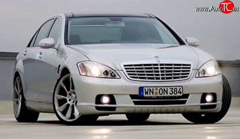 16 049 р. Передний бампер LORINSER Mercedes-Benz S class W221 (2006-2013) (Неокрашенный)  с доставкой в г. Нижний Новгород