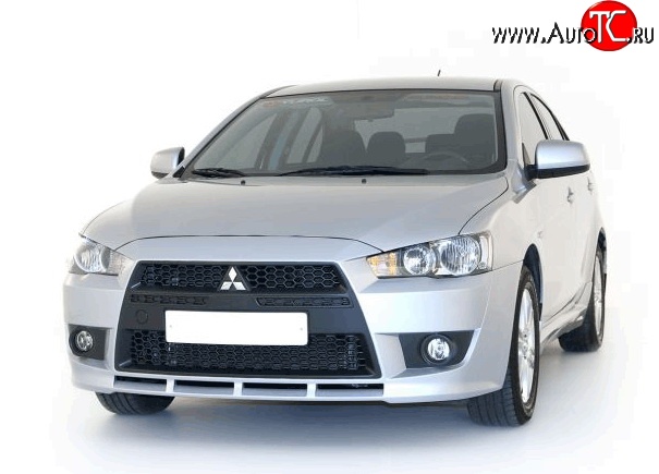 22 899 р. Передний бампер Standart Plus Mitsubishi Lancer 10 седан дорестайлинг (2007-2010) (Неокрашенный)  с доставкой в г. Нижний Новгород