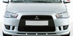 3 599 р. Накладка переднего бампера Elegance Mitsubishi Lancer CY седан рестайлинг (2011-2017) (Неокрашенная)  с доставкой в г. Нижний Новгород. Увеличить фотографию 3