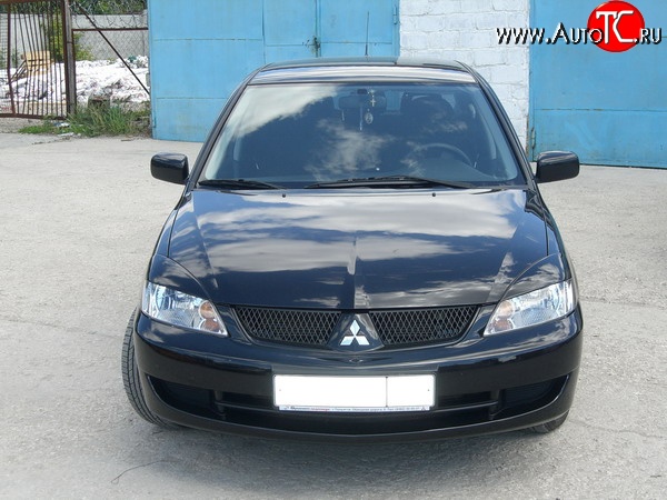 849 р. Комплект широких ресничек Evo V2 Mitsubishi Lancer 9 2-ой рестайлинг седан (2005-2009) (Неокрашенные)  с доставкой в г. Нижний Новгород