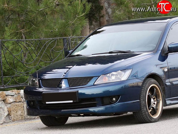 5 749 р. Накладка переднего бампера Sport 2.0 Mitsubishi Lancer 9 2-ой рестайлинг универсал (2005-2009) (Неокрашенная)  с доставкой в г. Нижний Новгород