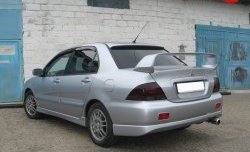 8 299 р. Спойлер в стиле Evo var №2 (средний)  Mitsubishi Lancer  9 (2003-2009) 1-ый рестайлинг седан, 2-ой рестайлинг седан (Неокрашенный)  с доставкой в г. Нижний Новгород. Увеличить фотографию 3