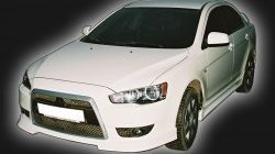 4 999 р. Накладка на решётку радиатора GT Dynamics Mitsubishi Lancer 10 хэтчбэк дорестайлинг (2007-2010) (Неокрашенная)  с доставкой в г. Нижний Новгород. Увеличить фотографию 2