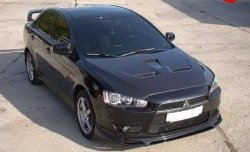 4 849 р. Накладка Zodiak на передний бампер Mitsubishi Lancer 10 хэтчбэк дорестайлинг (2007-2010) (Неокрашенная)  с доставкой в г. Нижний Новгород. Увеличить фотографию 4