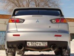 11 699 р. Спойлер Evo V1 Высокий Mitsubishi Lancer 10 седан рестайлинг (2011-2017) (Неокрашенный)  с доставкой в г. Нижний Новгород. Увеличить фотографию 2