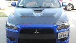 31 799 р. Пластиковый капот Evo Mitsubishi Lancer 10 хэтчбэк дорестайлинг (2007-2010) (Неокрашенный)  с доставкой в г. Нижний Новгород. Увеличить фотографию 10