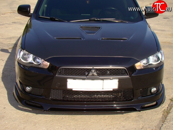 31 799 р. Пластиковый капот Evo Mitsubishi Lancer 10 хэтчбэк дорестайлинг (2007-2010) (Неокрашенный)  с доставкой в г. Нижний Новгород