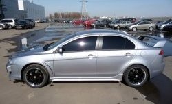 2 799 р. Комплект жабер на передние крылья Evo Mitsubishi Lancer 10 седан дорестайлинг (2007-2010) (Неокрашенный)  с доставкой в г. Нижний Новгород. Увеличить фотографию 4