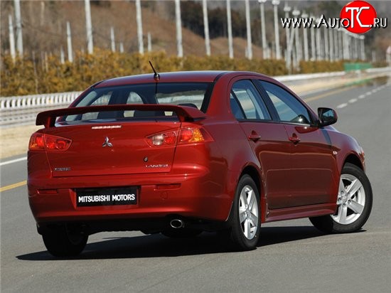 3 499 р. Задний бампер Стандарт Mitsubishi Lancer 10 седан дорестайлинг (2007-2010) (Неокрашенный)  с доставкой в г. Нижний Новгород