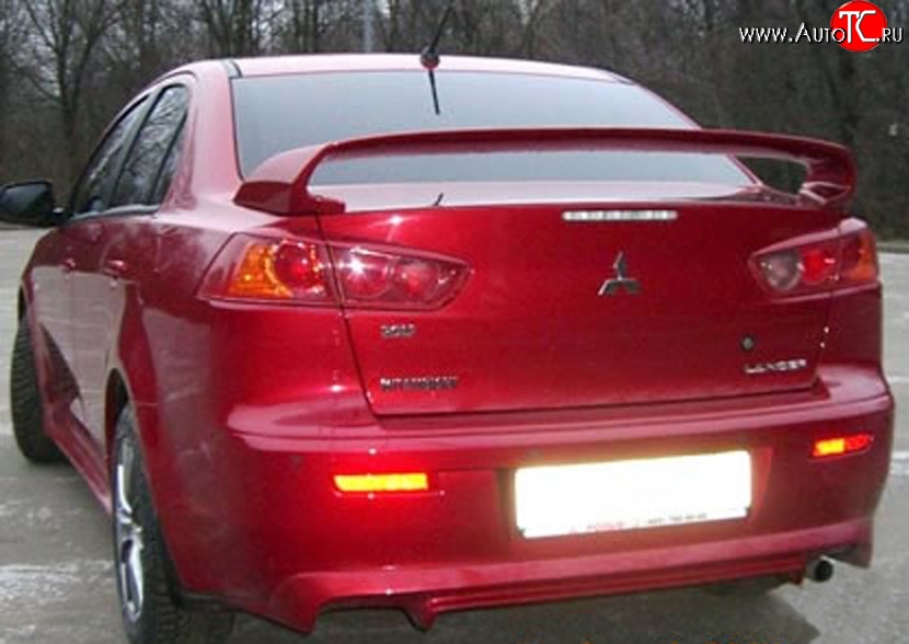 8 199 р. Спойлер Zodiak Mitsubishi Lancer 10 седан дорестайлинг (2007-2010) (Неокрашенный)  с доставкой в г. Нижний Новгород