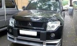 10 599 р. Накладка переднего бампера Sport Mitsubishi Pajero 4 V80 дорестайлинг (2006-2011) (Неокрашенная)  с доставкой в г. Нижний Новгород. Увеличить фотографию 2