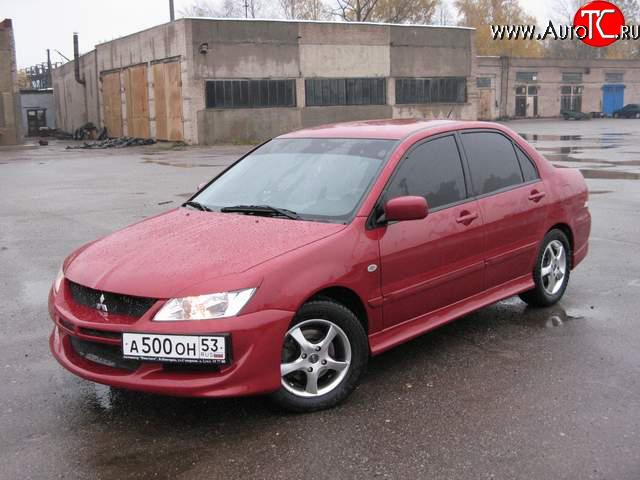 3 399 р. Пороги накладки Mitsubishi Lancer 9 1-ый рестайлинг седан (2003-2005)  с доставкой в г. Нижний Новгород