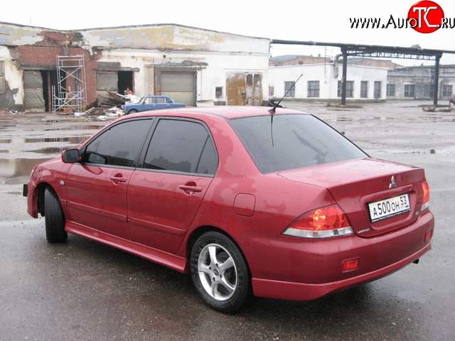 4 049 р. Накладка заднего бампера на Mitsubishi Lancer 9 2-ой рестайлинг седан (2005-2009)  с доставкой в г. Нижний Новгород