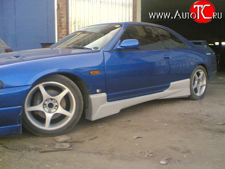 9 549 р. Пороги накладки GTR Nissan Skyline R33 (1993-1998) (Неокрашенные)  с доставкой в г. Нижний Новгород