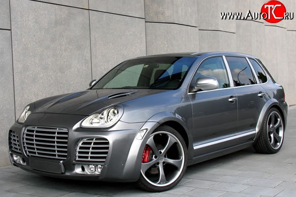 30 699 р. Передний бампер Techart Magnum I Porsche Cayenne 955 (2002-2006) (Неокрашенный)  с доставкой в г. Нижний Новгород