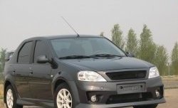 4 699 р. Пороги накладки Power DM 2 Renault Logan 1 рестайлинг (2010-2016) (Неокрашенные)  с доставкой в г. Нижний Новгород. Увеличить фотографию 2