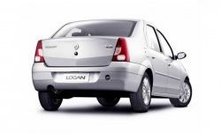 8 999 р. Задний бампер SAT Renault Logan 1 дорестайлинг (2004-2010) (Неокрашенный)  с доставкой в г. Нижний Новгород. Увеличить фотографию 2