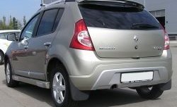 6 549 р. Пороги накладки Kart RS Renault Sandero (BS) (2009-2014) (Неокрашенные)  с доставкой в г. Нижний Новгород. Увеличить фотографию 2