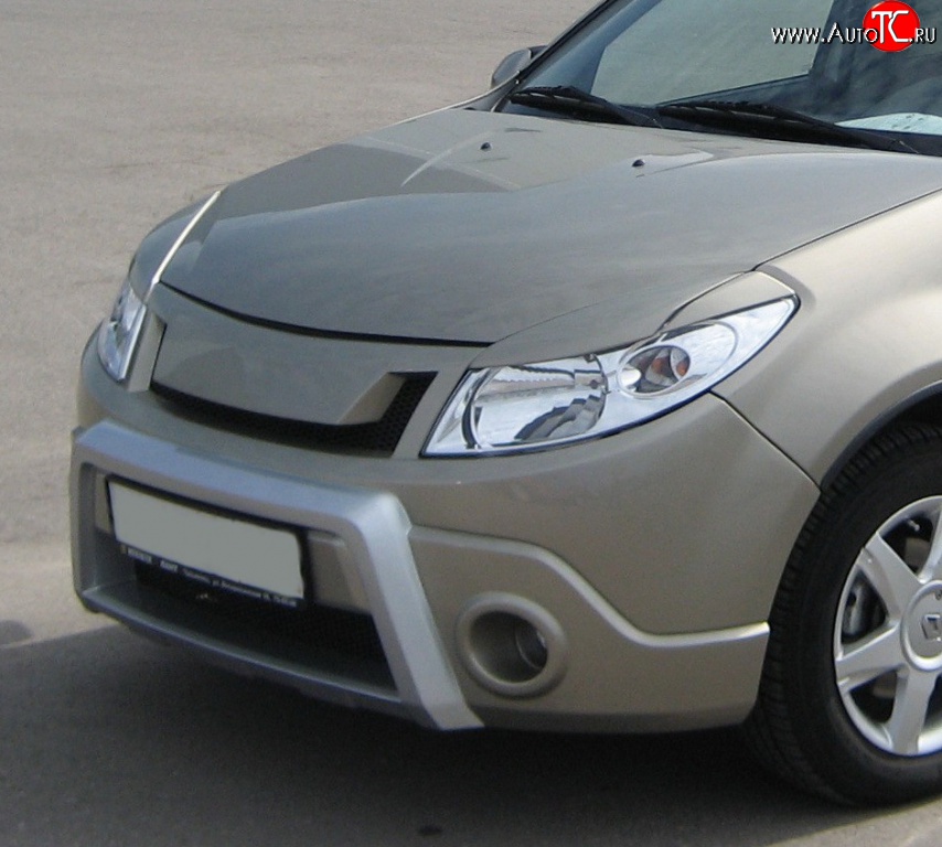 1 849 р. Реснички Kart RS Renault Sandero (BS) (2009-2014) (Неокрашенные)  с доставкой в г. Нижний Новгород