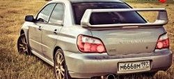 6 599 р. Спойлер Subaru WRX Subaru Impreza GD седан дорестайлинг (2000-2002) (Неокрашенный)  с доставкой в г. Нижний Новгород. Увеличить фотографию 2