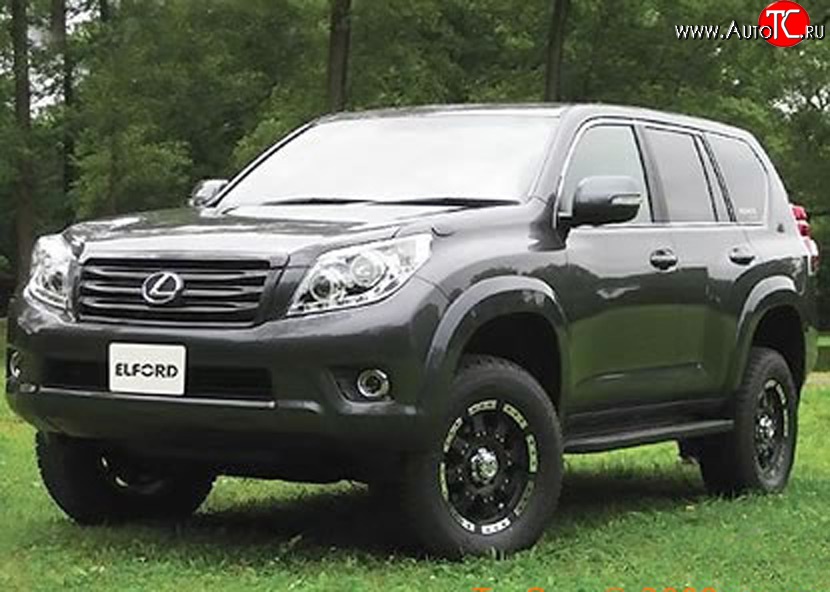 23 049 р. Арки крыльев ELFORD Toyota Land Cruiser Prado J150 дорестайлинг (2009-2013) (Неокрашенные)  с доставкой в г. Нижний Новгород