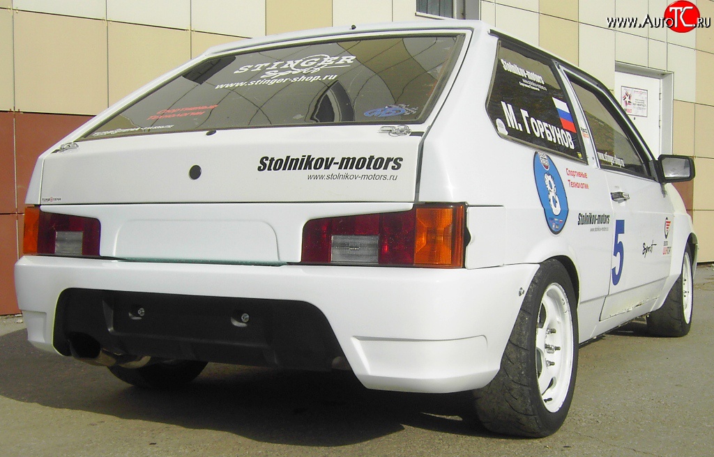 3 899 р. Задний бампер Evo Лада 2109 (1987-2004) (Неокрашенный)  с доставкой в г. Нижний Новгород