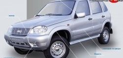 499 р. Накладки на зеркала Кураж 2 до 2005 года  Chevrolet Niva  2123 (2002-2008), Лада 2123 (Нива Шевроле) (2002-2008) (Неокрашенные)  с доставкой в г. Нижний Новгород. Увеличить фотографию 2