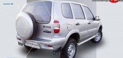 429 р. Накладки Кураж 2 на фонари (до 2009 г)  Chevrolet Niva  2123 (2002-2008), Лада 2123 (Нива Шевроле) (2002-2008) (Неокрашенные)  с доставкой в г. Нижний Новгород. Увеличить фотографию 2