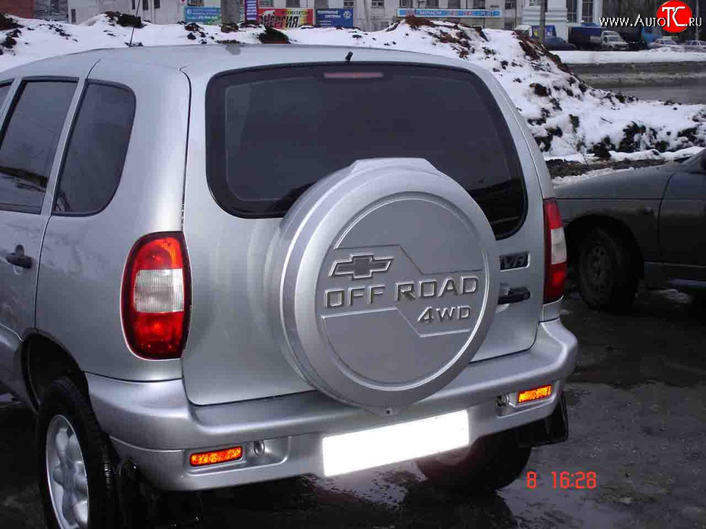 3 659 р. Бокс запасного колеса Off-Road  Chevrolet Niva  2123 (2009-2020), Лада 2123 (Нива Шевроле) (2002-2021), Лада Нива Трэвел (2021-2024) (Неокрашенный)  с доставкой в г. Нижний Новгород