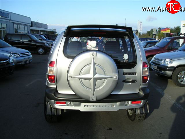 419 р. Чехол запасного колеса Трофи Chevrolet Niva 2123 дорестайлинг (2002-2008) (Неокрашенный)  с доставкой в г. Нижний Новгород