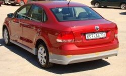 4 999 р. Пороги накладки Racing Volkswagen Polo 5 седан дорестайлинг (2009-2015) (Неокрашенные)  с доставкой в г. Нижний Новгород. Увеличить фотографию 2