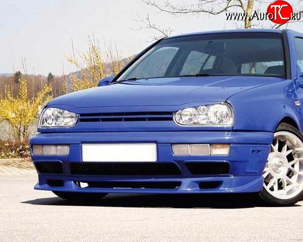 4 399 р. Накладка переднего бампера Fast V2 Volkswagen Golf 3 (1991-1998)  с доставкой в г. Нижний Новгород