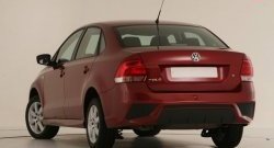 7 249 р. Задний бампер Sport Volkswagen Polo 5 седан дорестайлинг (2009-2015) (Неокрашенный)  с доставкой в г. Нижний Новгород. Увеличить фотографию 2