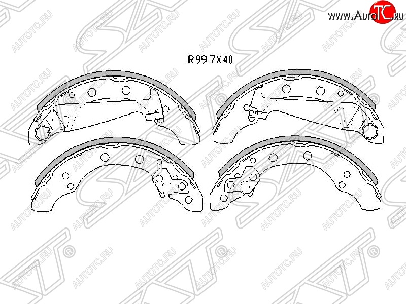 1 659 р. Колодки тормозные SAT (передние) Skoda Fabia Mk2 универсал дорестайлинг (2007-2010)  с доставкой в г. Нижний Новгород