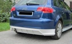 Накладка на задний бампер Rieger Audi A3 8P1 хэтчбэк 3 дв. дорестайлинг (2003-2005)