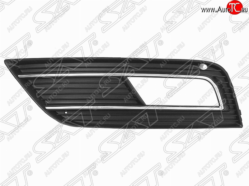 829 р. Левая оправа противотуманной фары SAT  Audi A4  B8 (2011-2015) рестайлинг, седан, рестайлинг, универсал (Неокрашенная)  с доставкой в г. Нижний Новгород