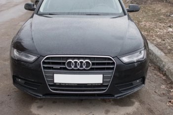 1 139 р. Реснички на фары KURAJ  Audi A4  B8 (2007-2011) дорестайлинг, седан (Неокрашенные)  с доставкой в г. Нижний Новгород. Увеличить фотографию 2