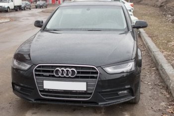 1 139 р. Реснички на фары KURAJ  Audi A4  B8 (2007-2011) дорестайлинг, седан (Неокрашенные)  с доставкой в г. Нижний Новгород. Увеличить фотографию 3