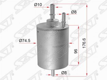 1 399 р. Топливный фильтр SAT (1.8/2.4/3.0/4.2)  Audi A4 ( B6,  B7) - A6  C6  с доставкой в г. Нижний Новгород. Увеличить фотографию 1