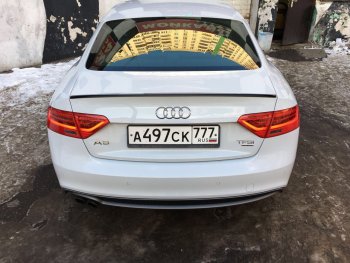 3 599 р. Лип спойлер АВТОКРАТ Audi A5 8T дорестайлинг, лифтбэк (2007-2011) (Неокрашенный)  с доставкой в г. Нижний Новгород. Увеличить фотографию 2