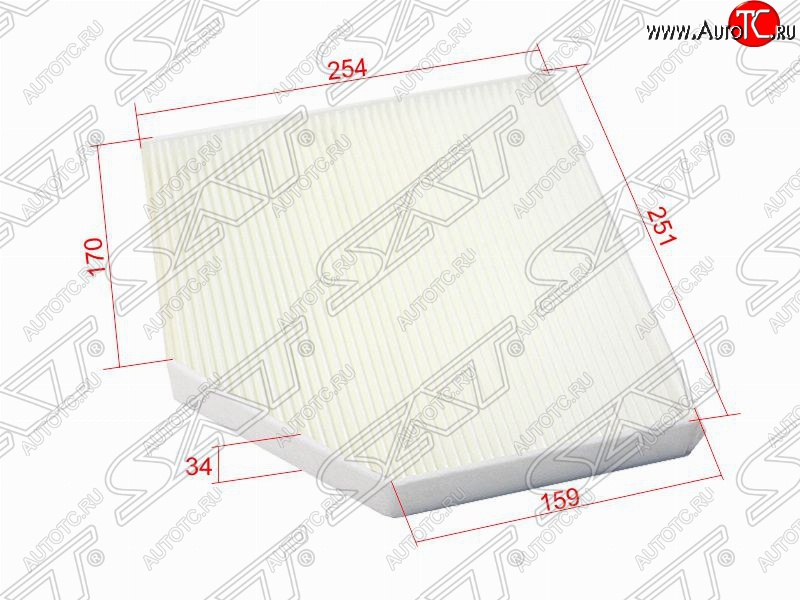 349 р. Фильтр салонный SAT (202x295x29 mm)  Audi A6  C7 - A8  D4  с доставкой в г. Нижний Новгород