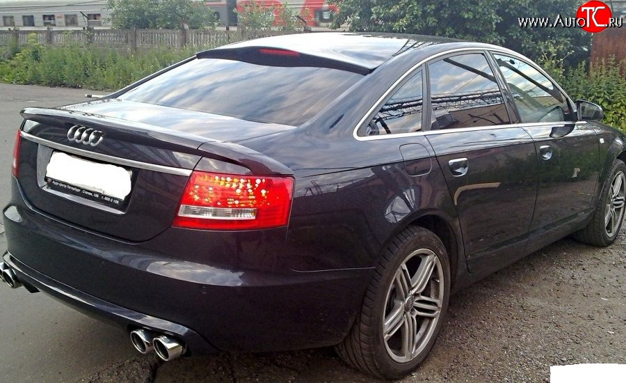 6 999 р. Козырёк на заднее лобовое стекло Sport  Audi A6  C6 (2004-2008) дорестайлинг, седан  с доставкой в г. Нижний Новгород