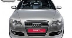 4 999 р. Накладка на передний бампер CSR v2 Audi A6 C6 дорестайлинг, седан (2004-2008)  с доставкой в г. Нижний Новгород. Увеличить фотографию 2