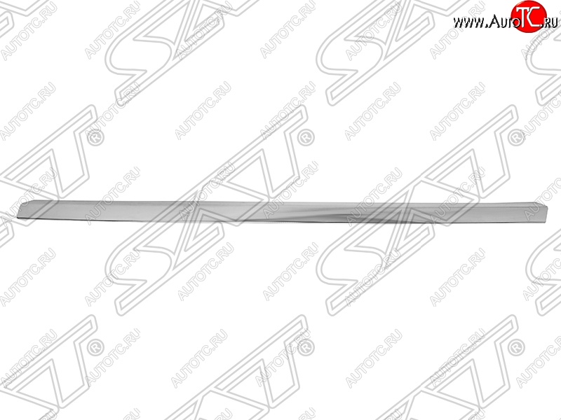 499 р. Молдинг переднего бампера SAT (левый, хром)  Audi A6  C6 (2004-2008) дорестайлинг, седан, дорестайлинг, универсал  с доставкой в г. Нижний Новгород