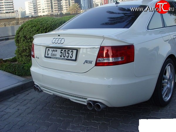 4 499 р. Диффузор заднего бампера ABT Audi A6 C6 дорестайлинг, седан (2004-2008)  с доставкой в г. Нижний Новгород