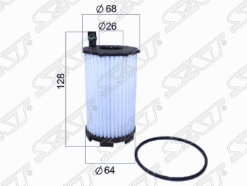 239 р. Фильтр масляный SAT (картридж, 4.2) Audi Q7 4L дорестайлинг (2005-2009)  с доставкой в г. Нижний Новгород. Увеличить фотографию 1