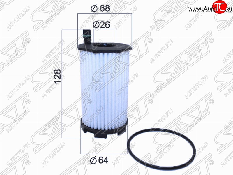 239 р. Фильтр масляный SAT (картридж, 4.2)  Audi A8  D4 (2009-2018), Audi Q7  4L (2005-2009), Volkswagen Touareg  GP (2006-2010)  с доставкой в г. Нижний Новгород