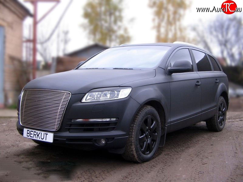 7 299 р. Декоративная вставка воздухозаборника Berkut Audi Q7 4L дорестайлинг (2005-2009)  с доставкой в г. Нижний Новгород