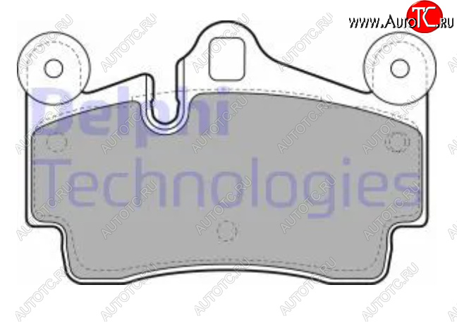 3 799 р. Комплект тормозных колодок (дисковые тормоза) DELPHI Porsche Cayenne 958 (2010-2014)  с доставкой в г. Нижний Новгород