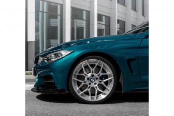 14 499 р. Сплиттер переднего бампера М-Perfomance BMW 4 серия F32 купе дорестайлинг (2013-2017) (цвет: черный матовый)  с доставкой в г. Нижний Новгород. Увеличить фотографию 4